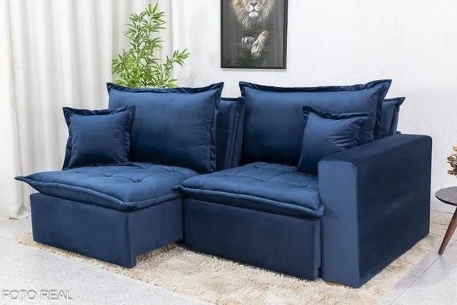 Sofá Retrátil Reclinável Rubi 2.20m Até 12x - Frete Grátis  - Foto 2