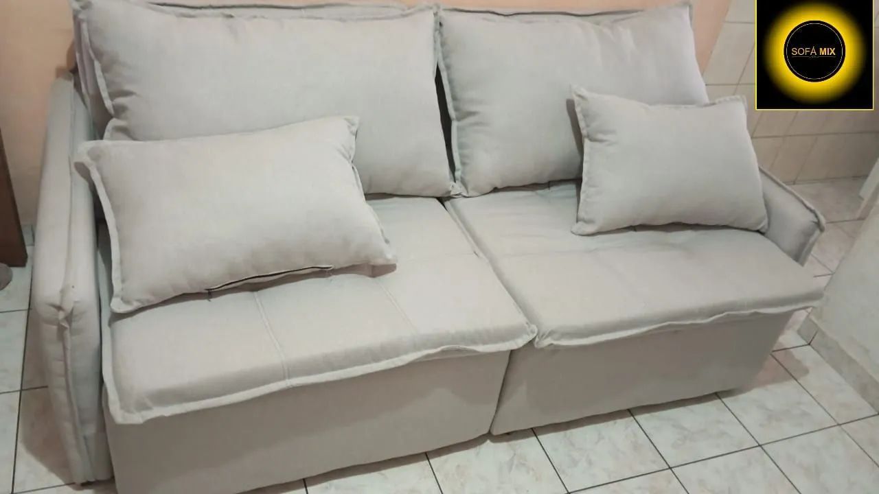 SOFÁ SEM CAIXA <br>Requinte conforto e Elegância <br>Em veludo Premium - Foto 5