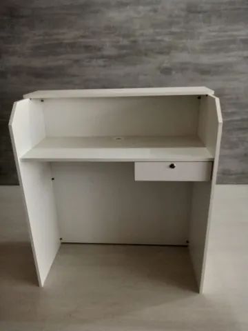 balcão para recepção reto vallet branco - Foto 2