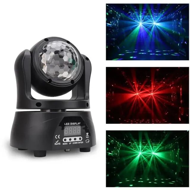 Oferta!!! Mini Moving DMX Double Face 3x1 Led Laser - Foto 6