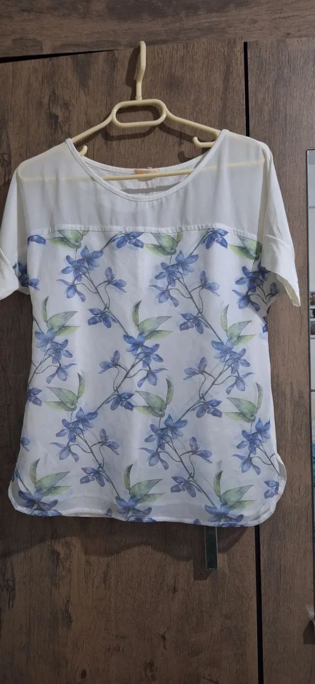 Blusas Tam G/GG Tecidos variados  - Foto 2