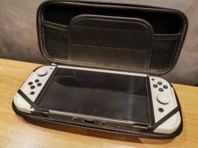 Bolsa / Case portátil para Nintendo Switch / Nintendo Switch Oled Preta - Foto 6