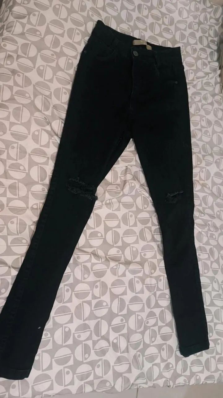 Calça Jeans Skinny  tam 38 - Foto 2