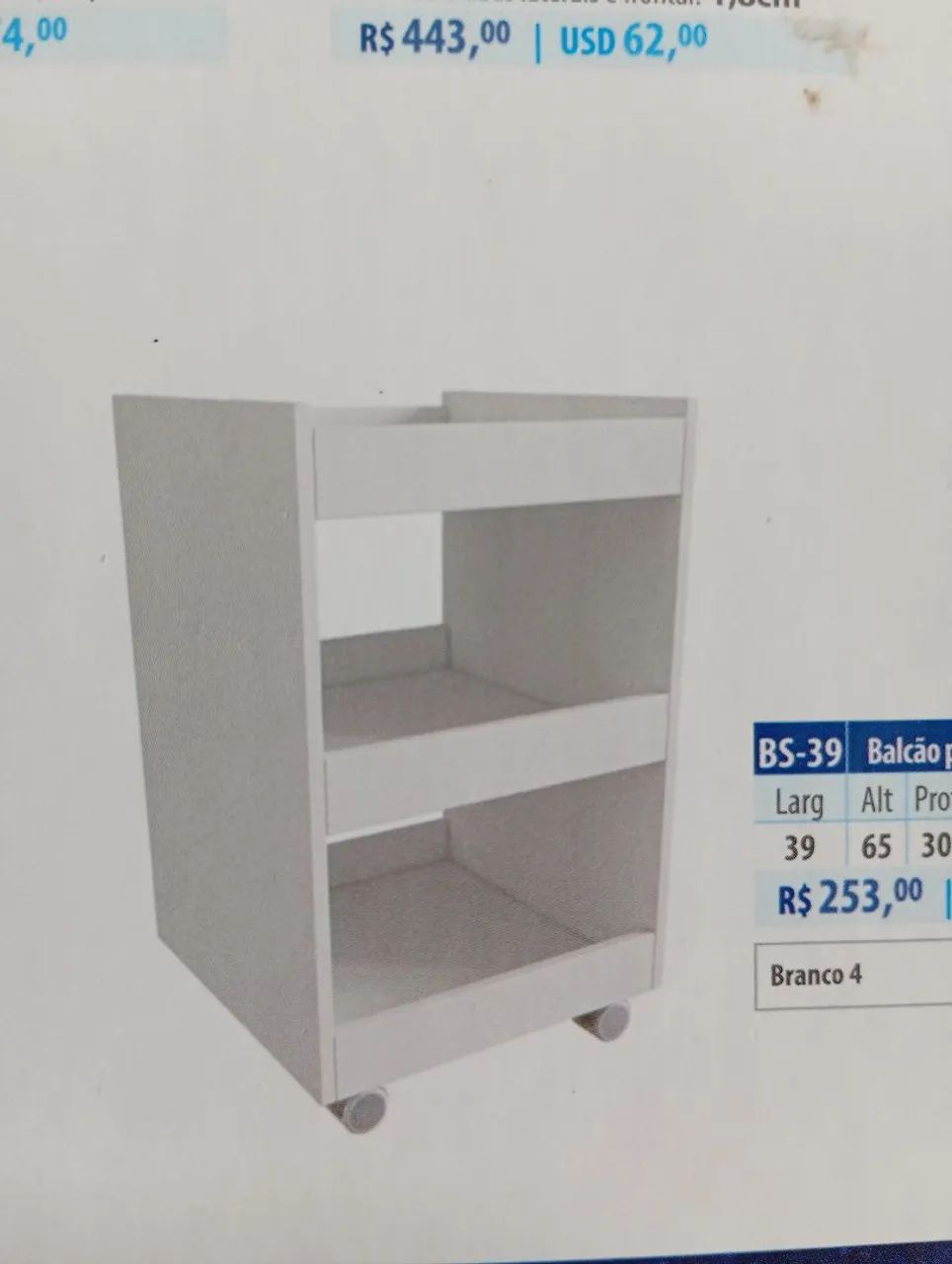 Balcão para esmalte
