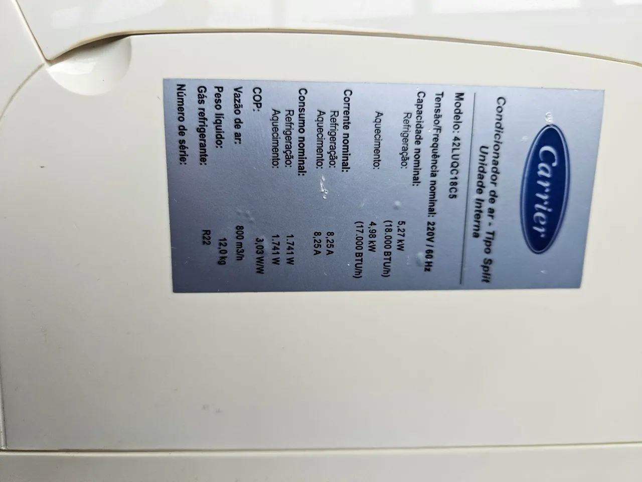 Ar Condicionado Split Carrier 18000btus quente fria  - Foto 5