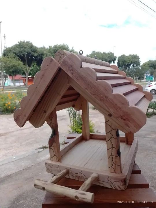 Casinha Comedouro para Pássaro  - Foto 2