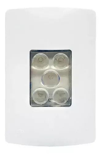 Led De Emergência De Embutir Bivolt Pw 4x2 5 Led Ate 6 Horas