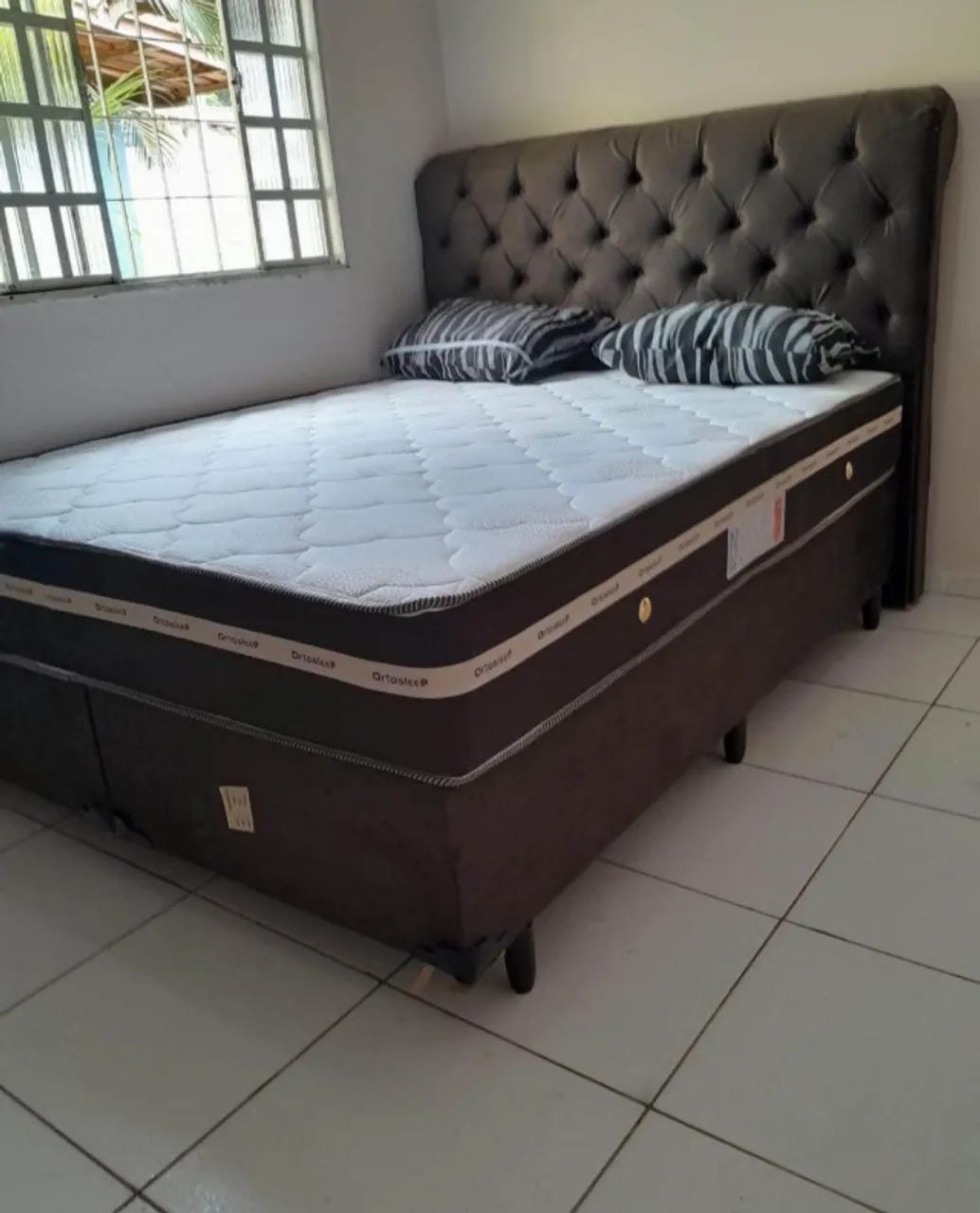 Cama box colchão d33 queen