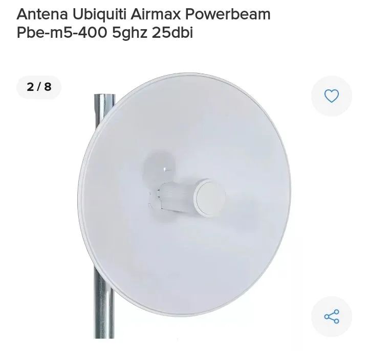 Antena via rádio para Internet 