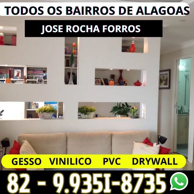Forro de Gesso e Drywall - Instalação em Maceió