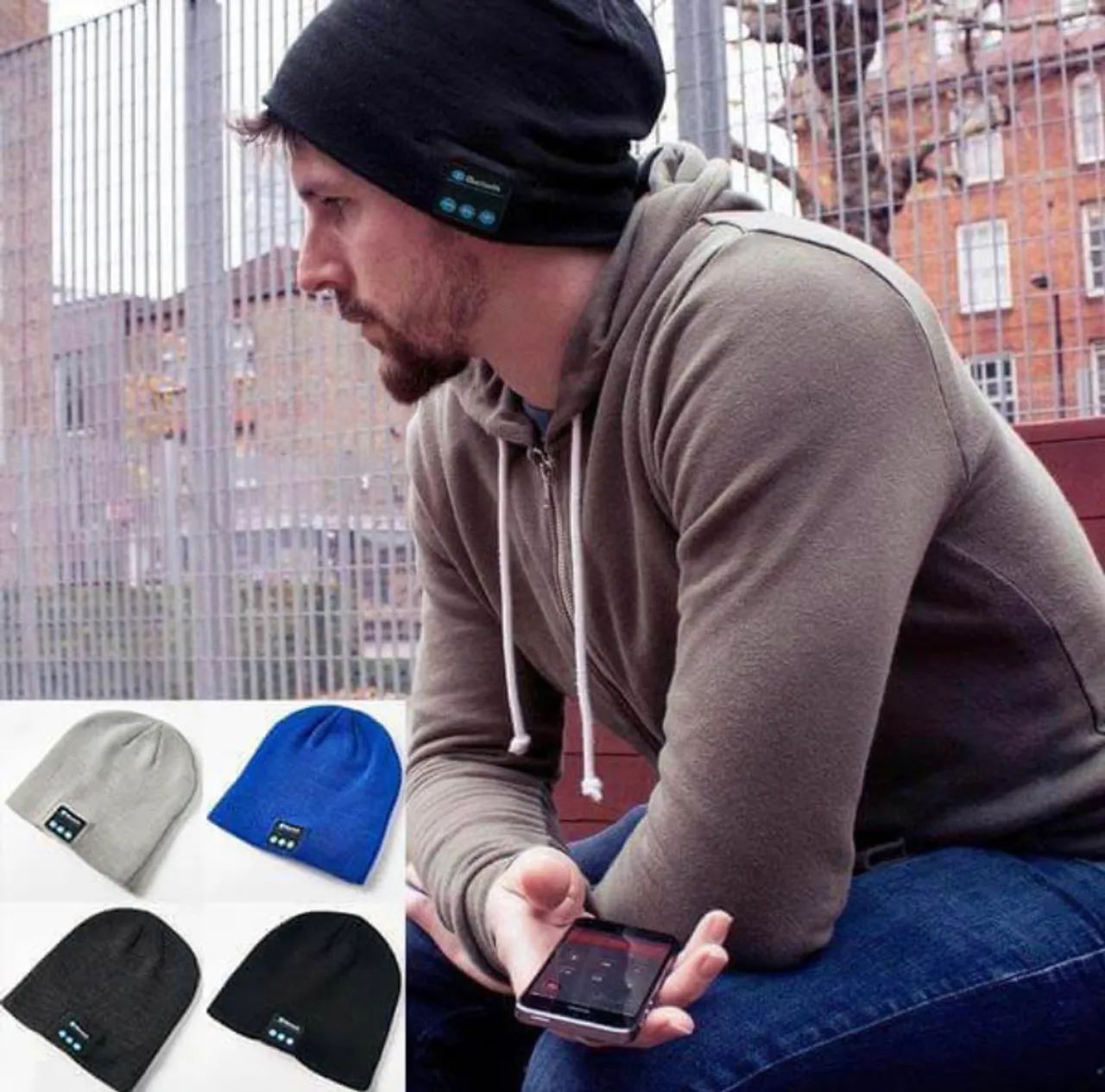Touca Bluetooth com Fone - Conforto e Estilo no Frio - Foto 3