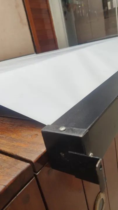 Tela de Projeção 2,00 x 2,00, Retrátil manual Tecnomast - Foto 5