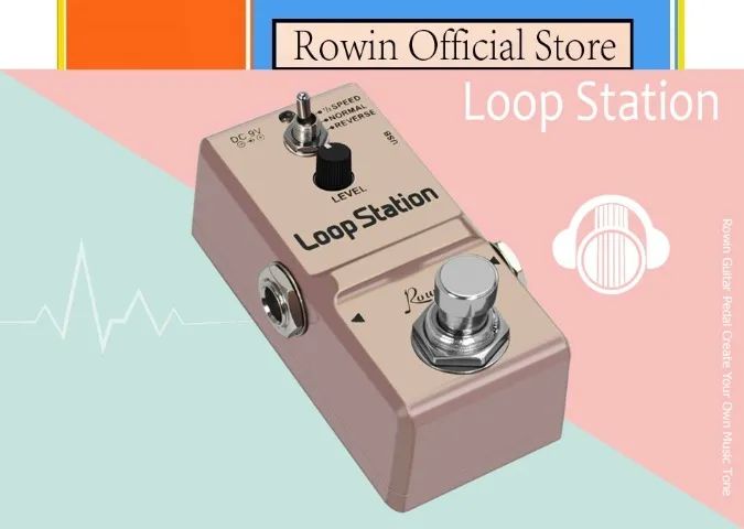 Pedal Looper Rowin Loop Station Gravação Usb 3 Modos - Foto 2