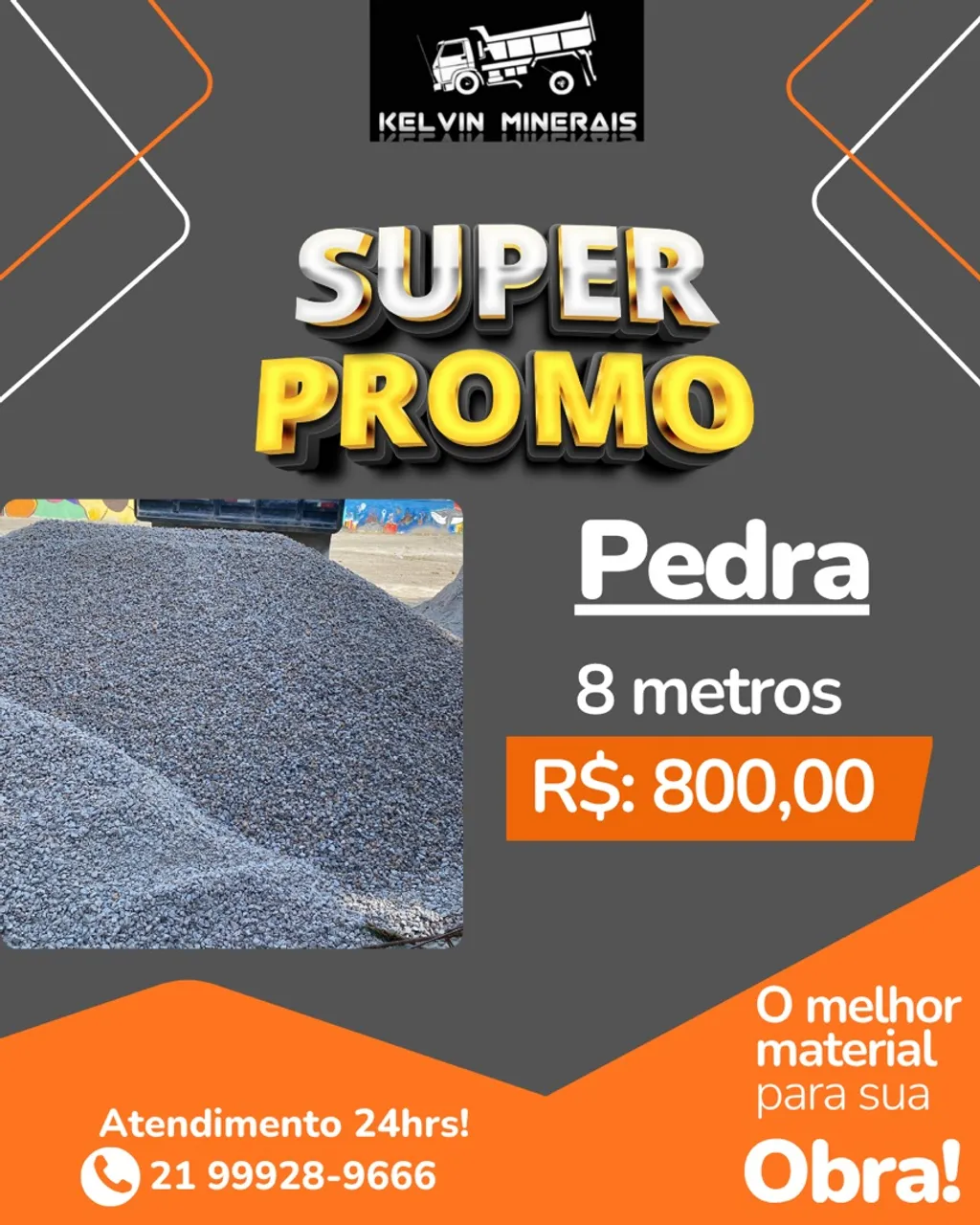 Caminhão de Pedra 8 metros por R$800,00!