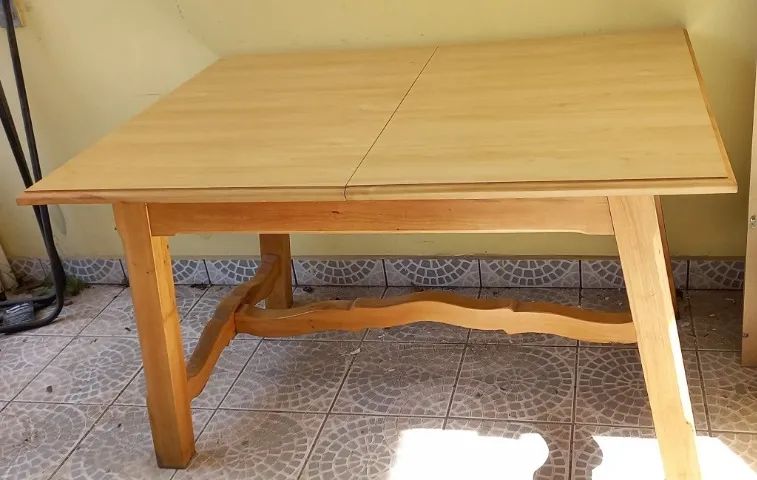 Mesa Antiga expansível para sala de jantar em madeira maciça - Foto 3
