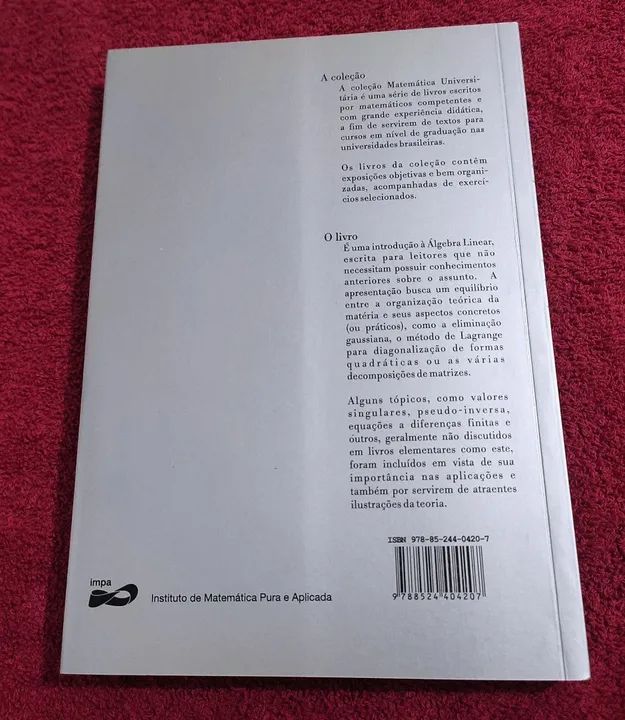 Álgebra Linear - Elon Lages Lima - Foto 2