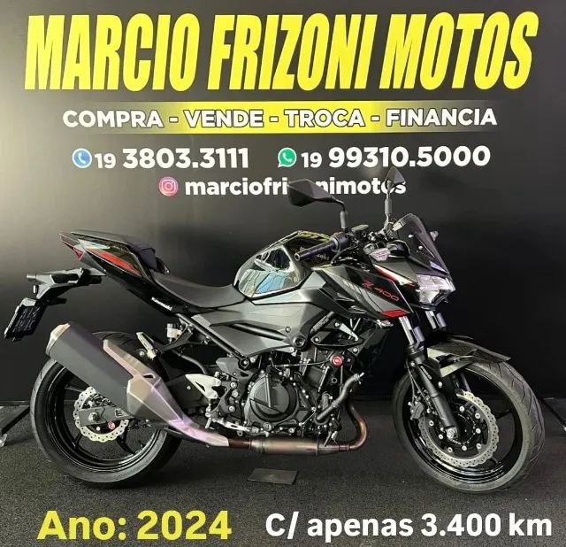 Kawasaki Z-400 Abs 2024 C/ apenas 3.400 km
