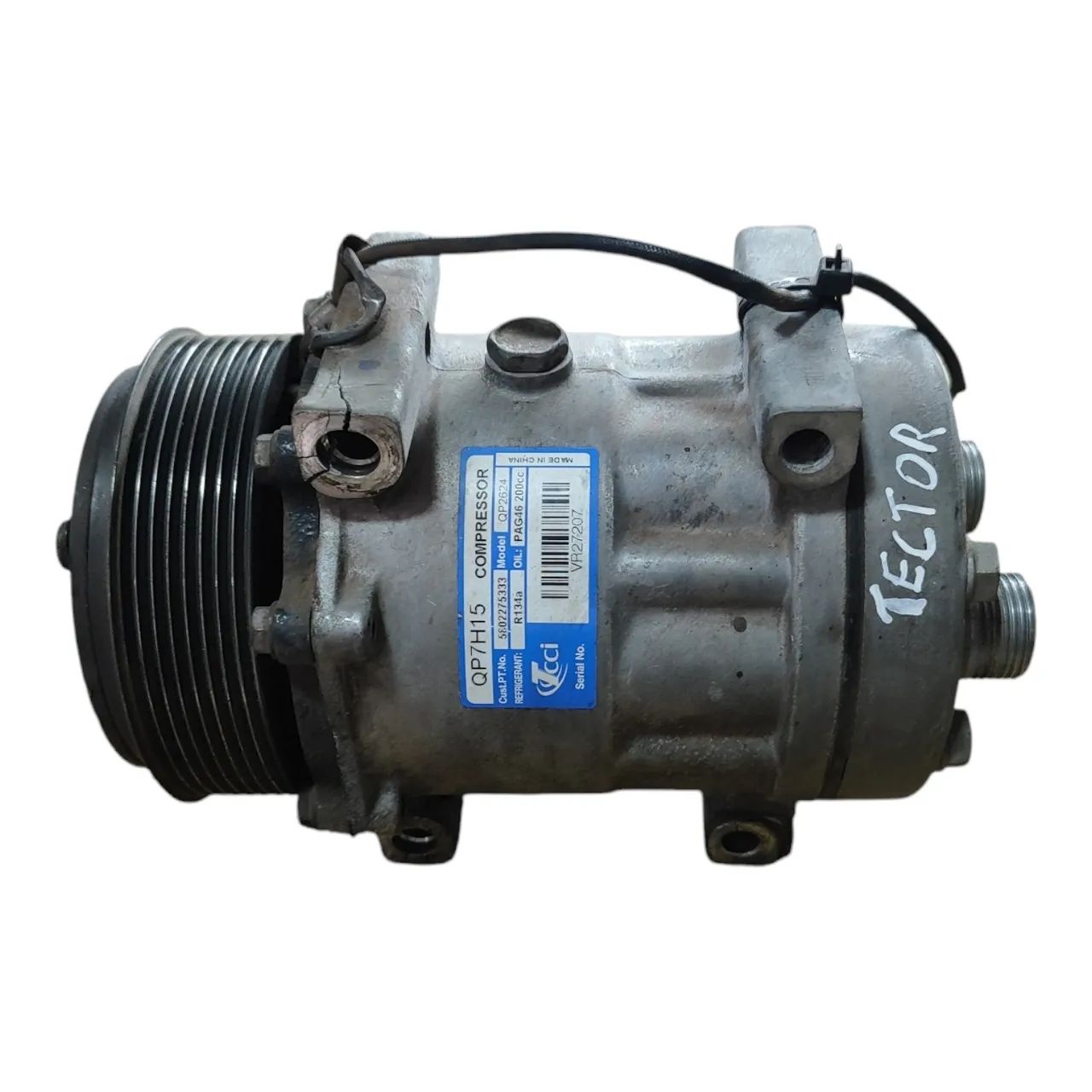Compressor Ar Condicionado Original Tector C/ Avaria E2203 - Foto 4