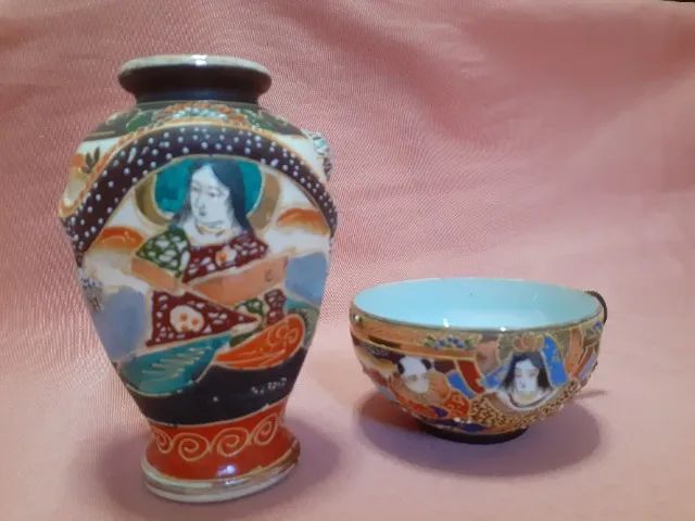 Vaso Satzuma e Xícara