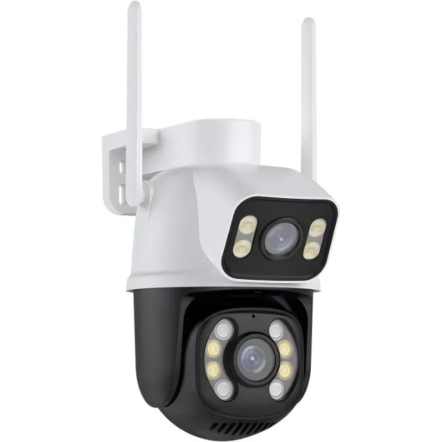 Câmera IP Sem Fio de Segurança Externa HD 3MP, Câmera de Visão Noturna Infravermelha WiFi,