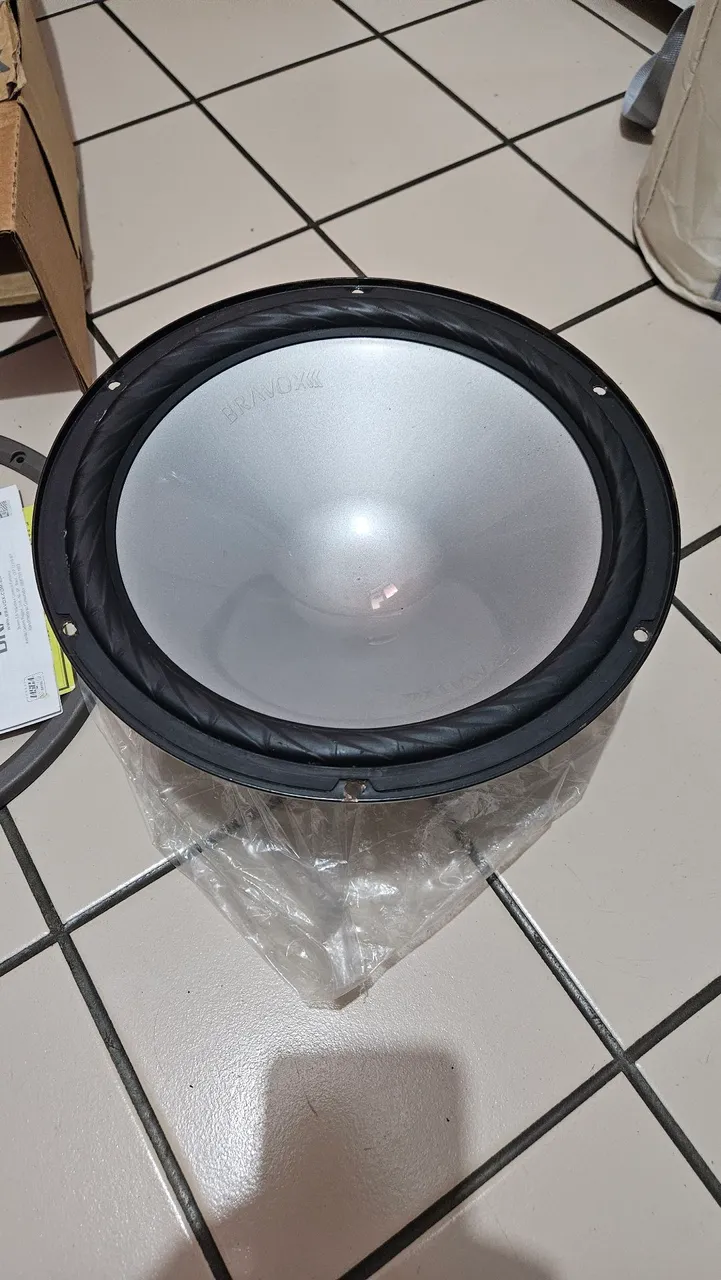 Alto falante 12" subwoofer Bravox PSW12D-4 160W RMS - Som automotivo