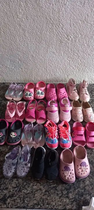 Lote sapatos menina 