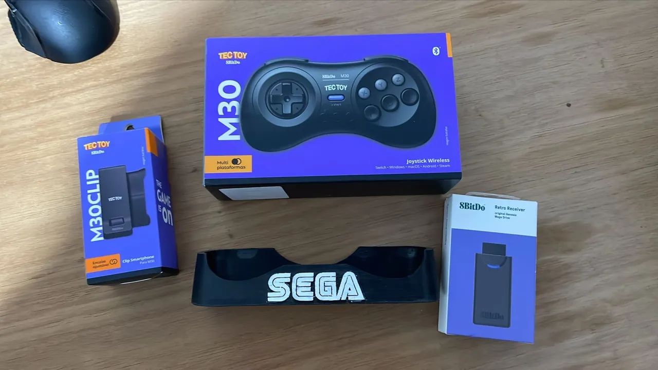 Controle Tectoy 8bitdo + Adaptador Mega Drive Leia o Anúncio 