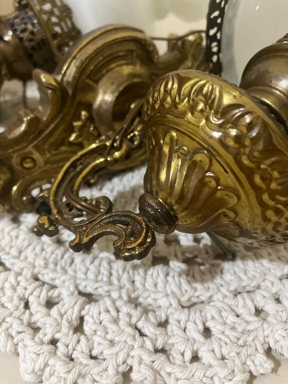 Par de arandelas em bronze. - Foto 5