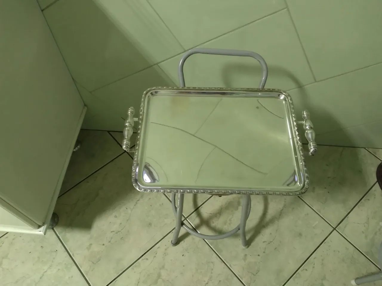 Bandeja Banho de Prata retangular sem uso, 42 x 32. Espelha.  - Foto 2