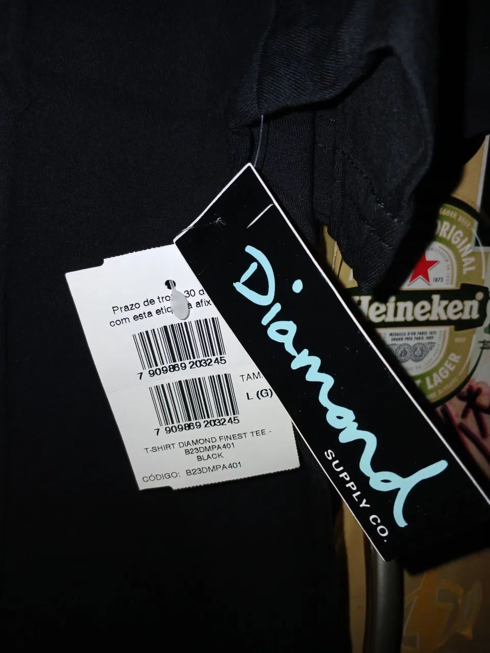 Camiseta Diamond Supply Co. Preta - Original G - Foto 3