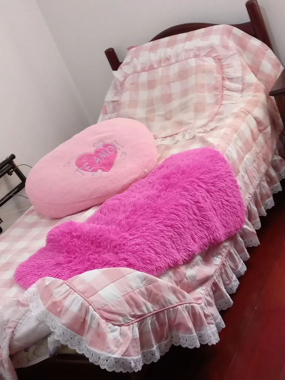 Kit Colcha  Acolchoada  solteiro  cama Box 64960522226946122