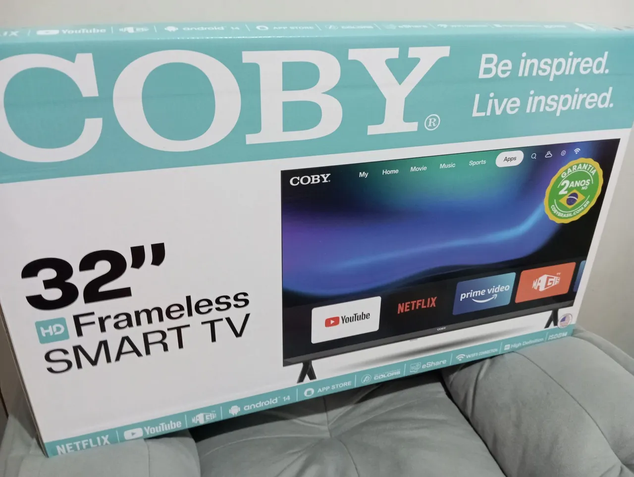 Tv Smart Coby 32' - Nova