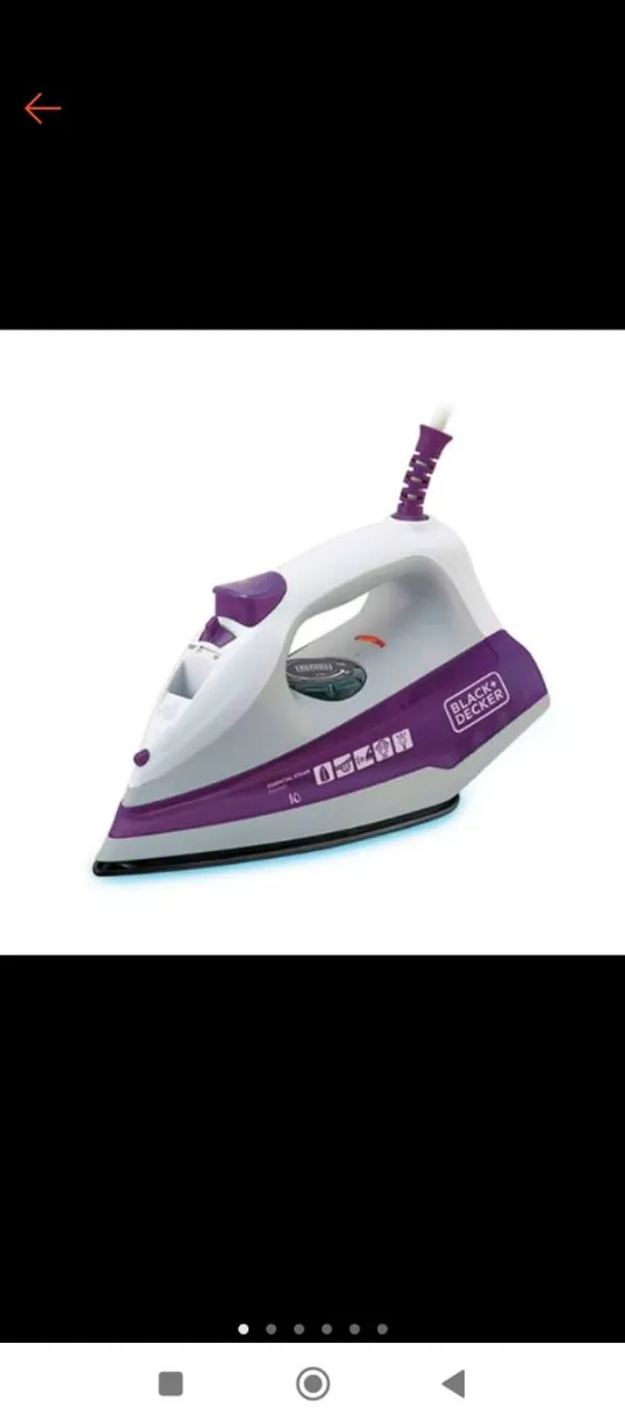 Ferro de Passar Roupa Black Decker