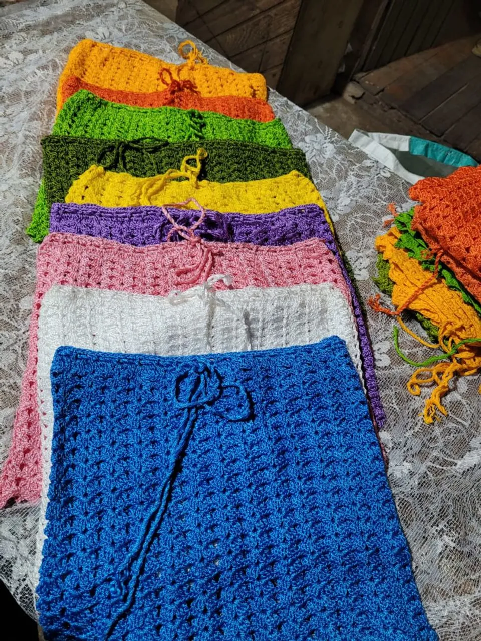 Saisa de praia de Crochê Coloridos e Charmosos