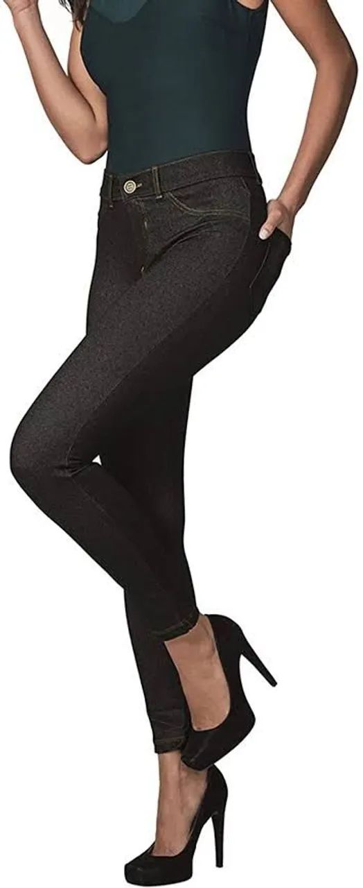 Calça legging jeans feminina DeMillus 