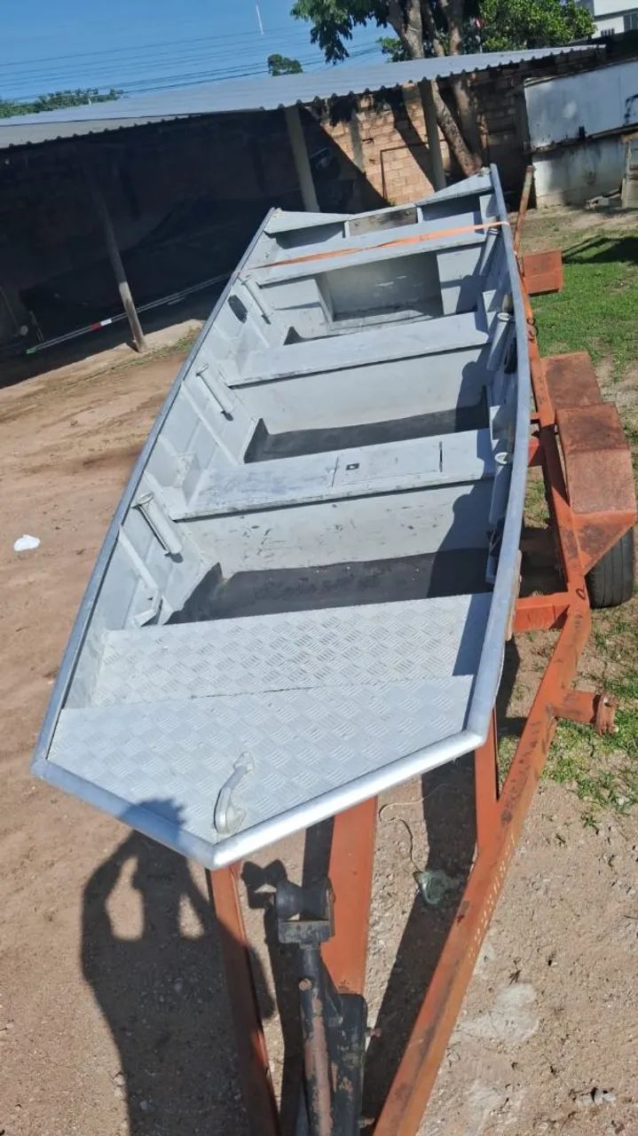 Canoa 4,5mt motor Mercury 15Hp Super - Foto 3