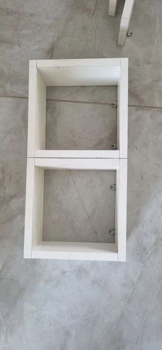 Vendo 3 Nichos + 4 Prateleiras de Canto em L MDF branco  - Foto 3