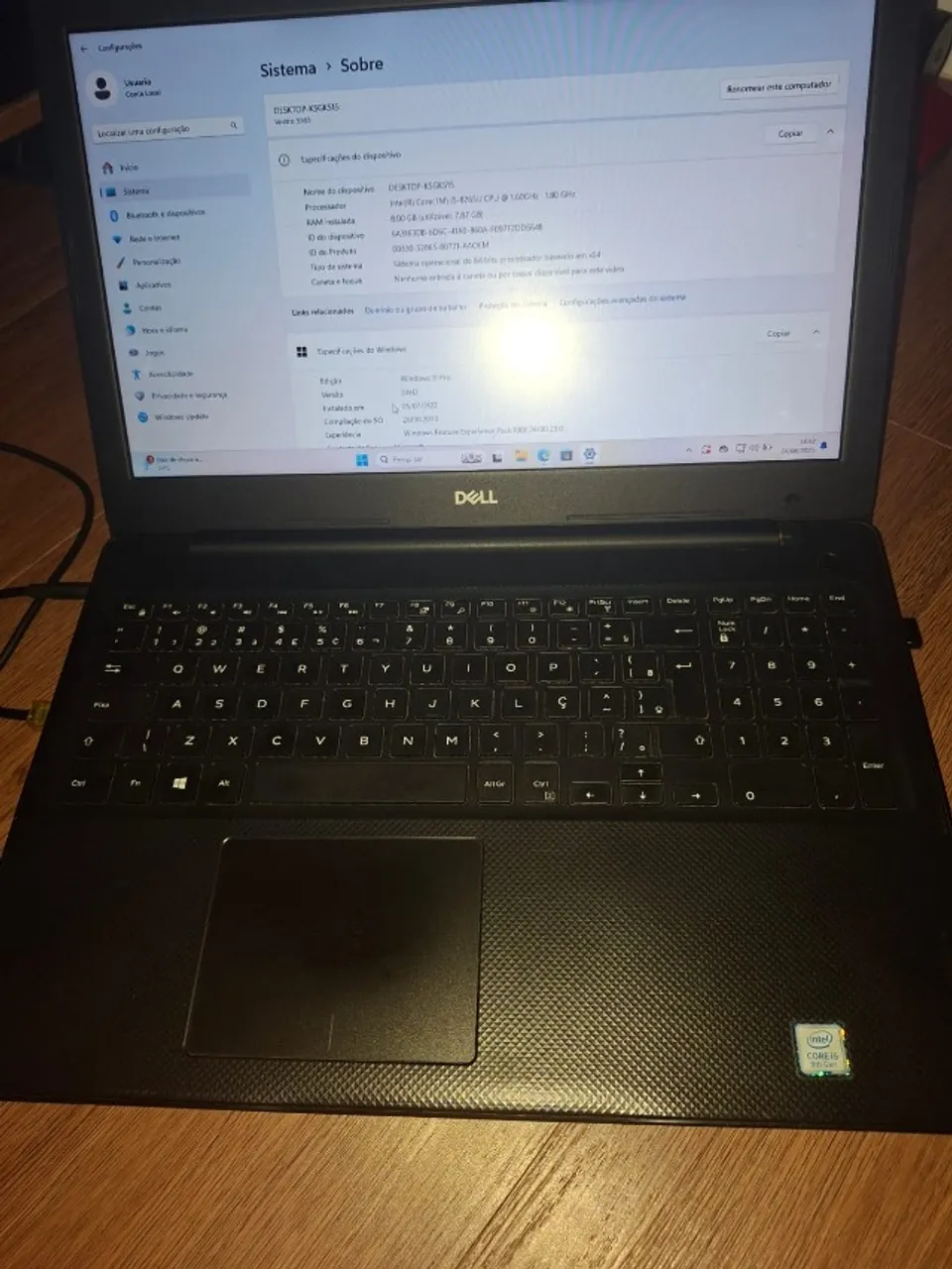 Notebook Dell Vostro 3583 Core I5 8265u