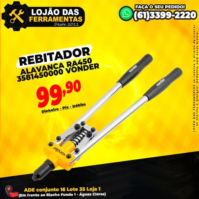 Rebitador Alavanca RA450  * Vonder
