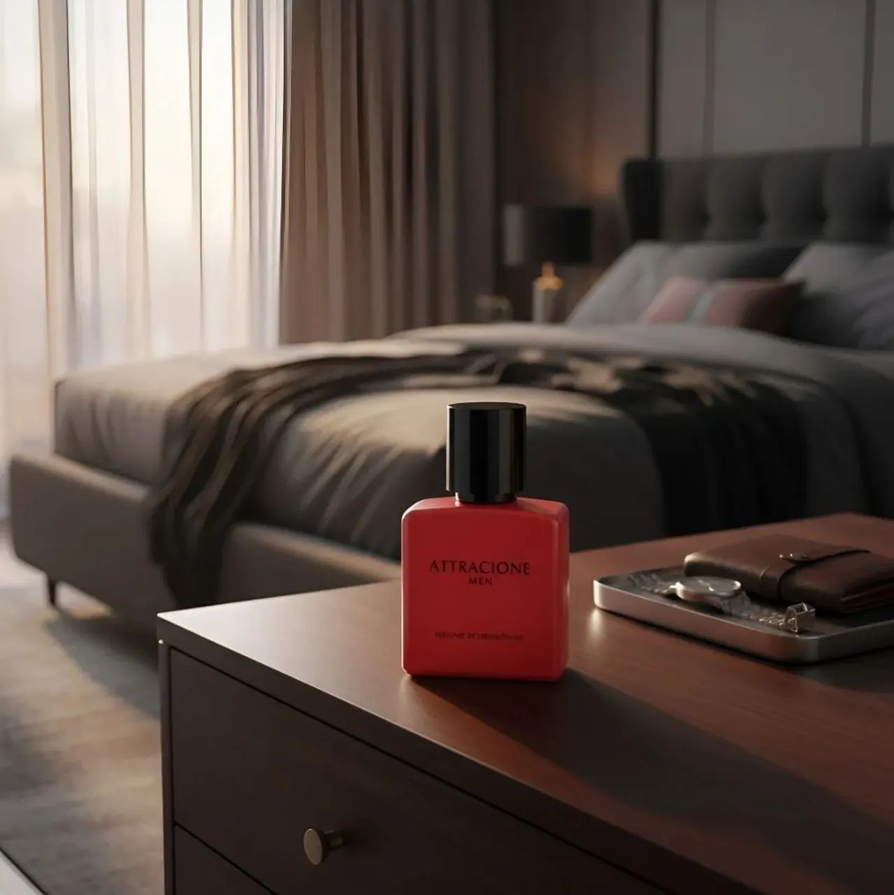 Perfume Attracione Men Amadeirado e com Feromônios - Foto 2