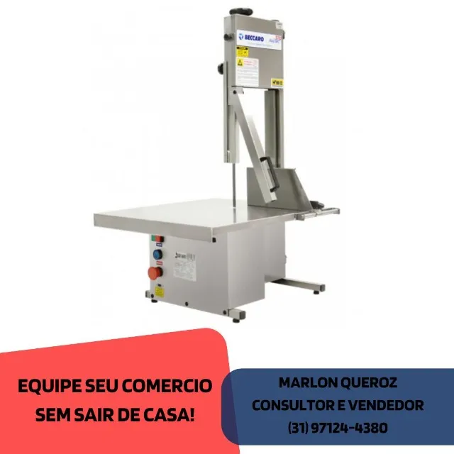 Serra Fita de Mesa Beccaro Inox Bivolt 127/220v