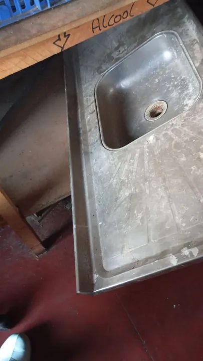 Pia de cozinha em aço inox - Foto 3