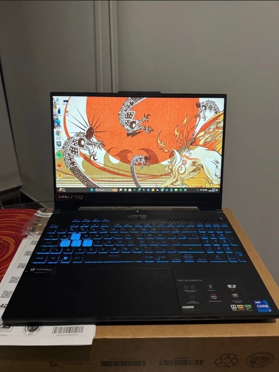 NOTEBOOK ASUS TUF GAMING F15 I7-12700H,NOTA,CAIXA,RTX 3050,16GB RAM,SSD 512GB,TECLADO RGB - Foto 4