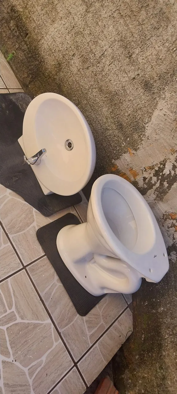 Cuba e vaso cerâmica