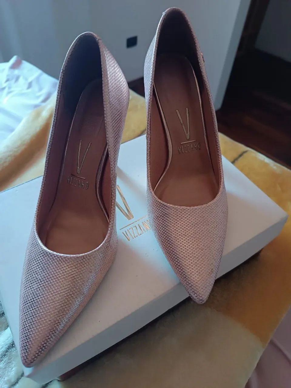 Vizzano Metalizado Slip On Vizzano Rose Tênis Slip On Vizzano