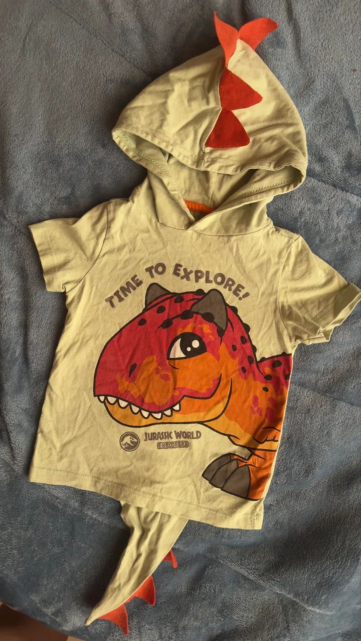 Camiseta fantasia dinossauro 