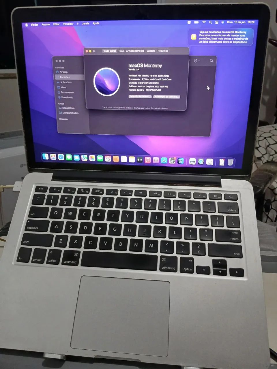 MacBook Pro Monterey A1502