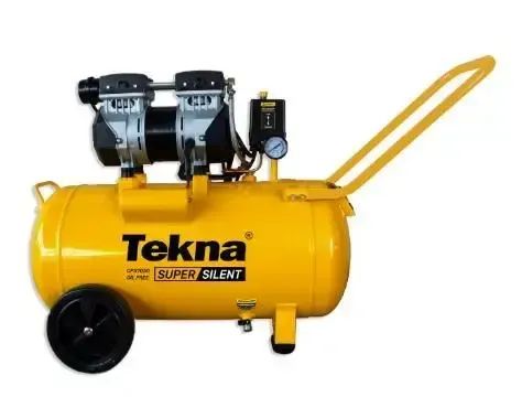 Compressor 50l isento de oleo c/2motores cps7050-2 220v/60hz-Tekna - Foto 4