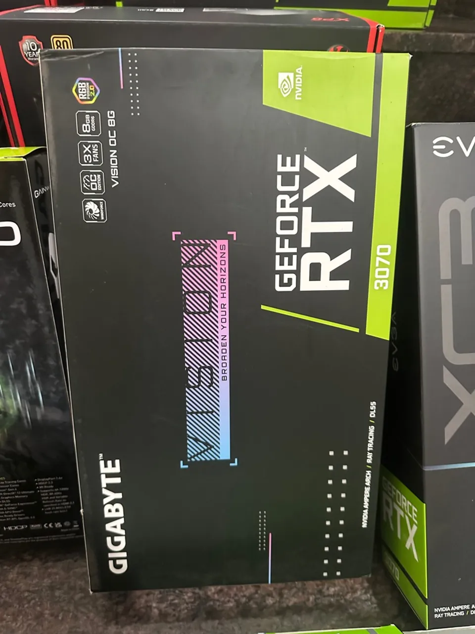 Placa de Vídeo Gigabyte GeForce RTX 3070 Vision OC 8G