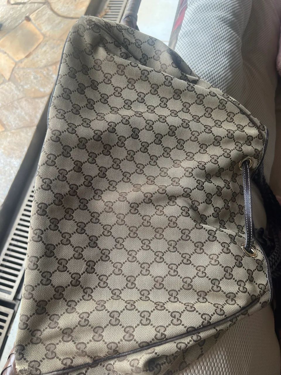 Bolsa Gucci em Canvas GG - Foto 3